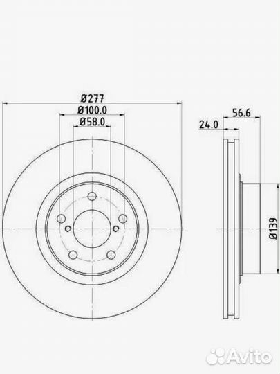 Диски тормозные Subaru