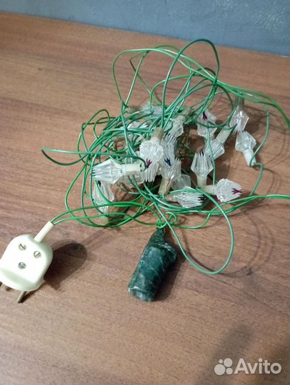 Елочная гирлянда СССР электрическая