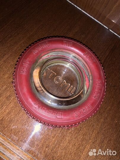 Пепельница Техмашэкспорт СССР резина