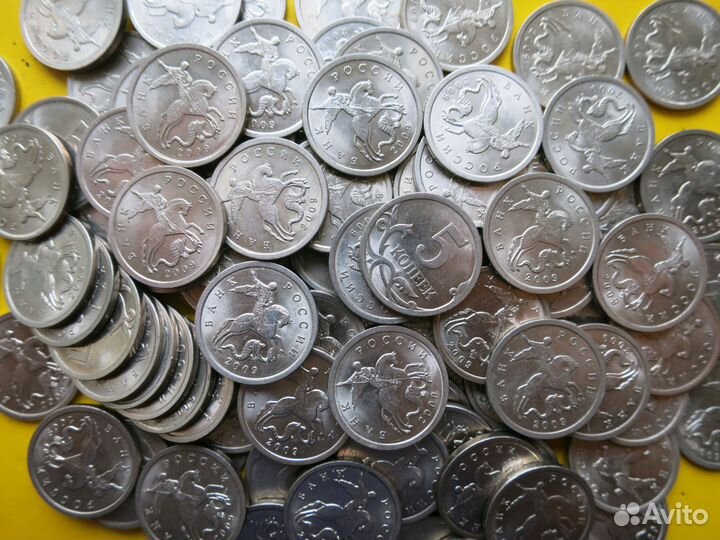 Монеты 1 и 5 копеек 1997 - 2009, 2014 спмд и ммд