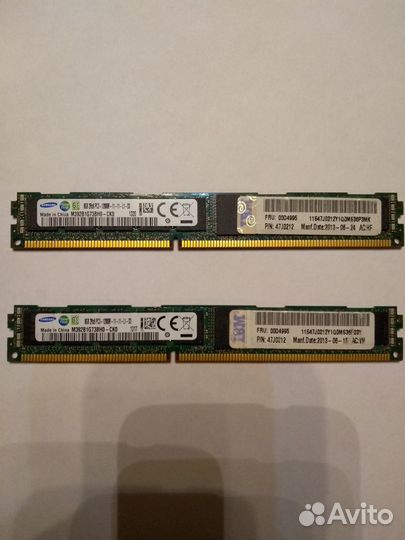 Оперативная память DDR3 Samsung 12800R-1600MHz 8Gb