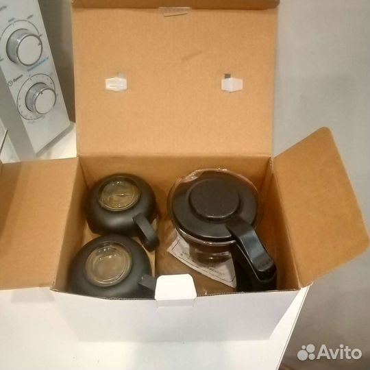 Чайник заварочный стеклянный новый