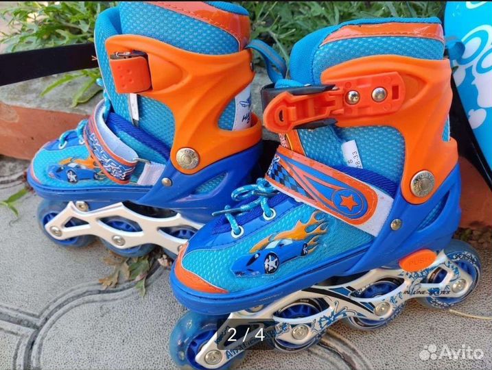 Ролики детские до 8 лет + шлем