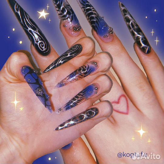 Маникюр с наращиванием