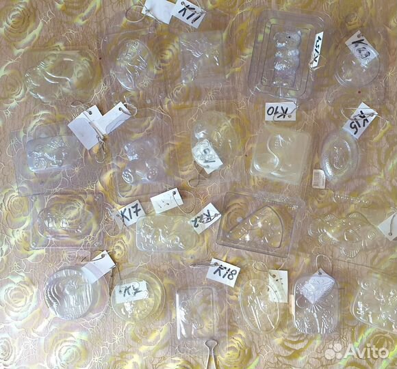 Пластиковые формы для мыла много