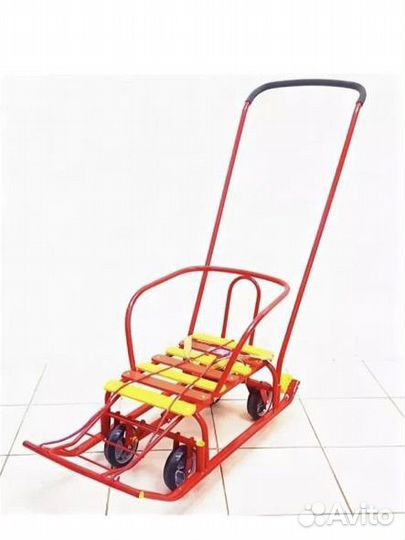 Детские санки с колесами