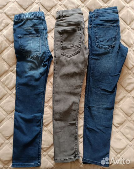 Джинсы для мальчика 140 идеальное состояние