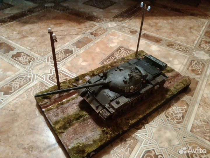 Диорама с танком Т62 1/35