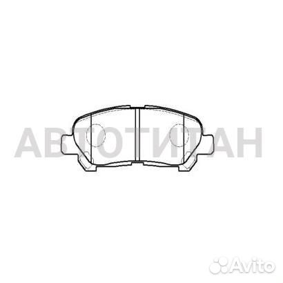 Колодки тормозные, передние (Старый ckkd17 ) Chevrolet Captiva 06-; CTR GK0445