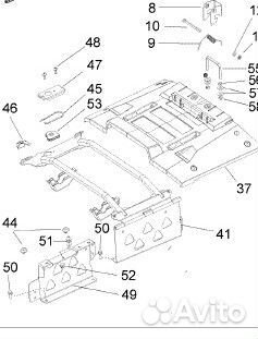 Крышка заднего ящика в сборе для снегохода BRP