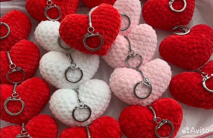 Брелок сердечко подарок к 14 февраля