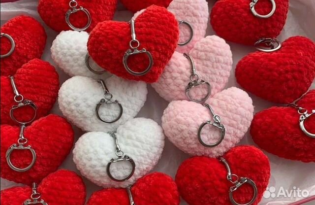 Брелок сердечко подарок к 14 февраля