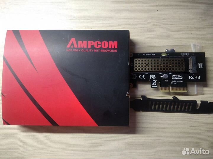 Адаптер M.2 на pcie X4 для SSD NVMe