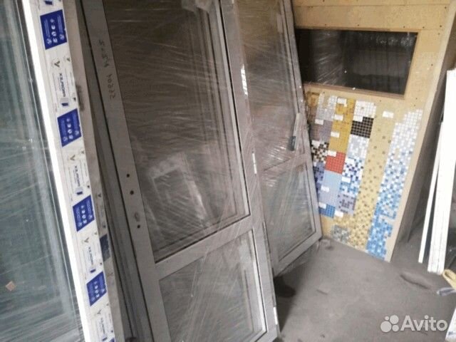 Готовые двери 950х2100 мм алюминиевые