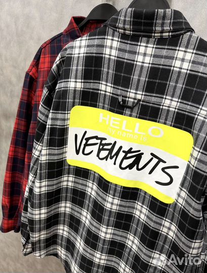 Рубашка vetements (оверсайз)