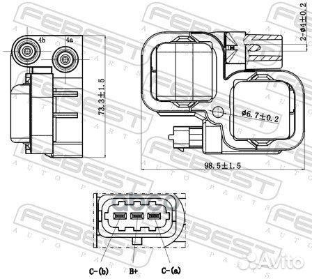 Катушка зажигания 16640002 Febest