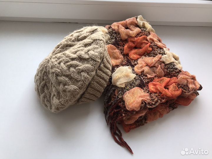 Новый берет+ шарф
