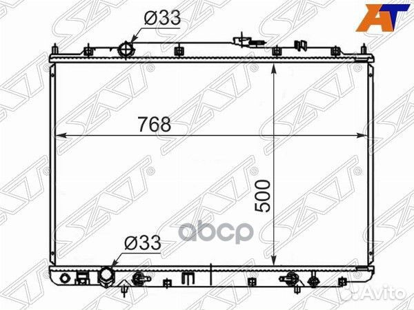 Радиатор Acura MDX 00-06 / Honda Pilot 02-08