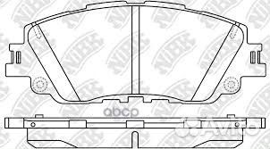 Колодки тормозные дисковые PN1857 NiBK
