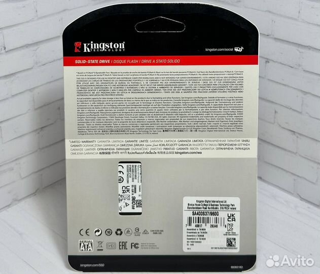 SSD Kingston A400 960gb новые