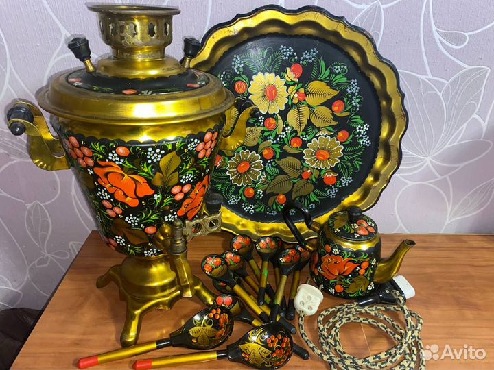 Самовар хохлома электрический СССР