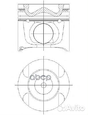 Поршень dm.83.01x2.0x2.0x2.0 STD 4-6 цил. Цена