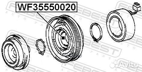 Подшипник компрессора кондиционера WF35550020 F