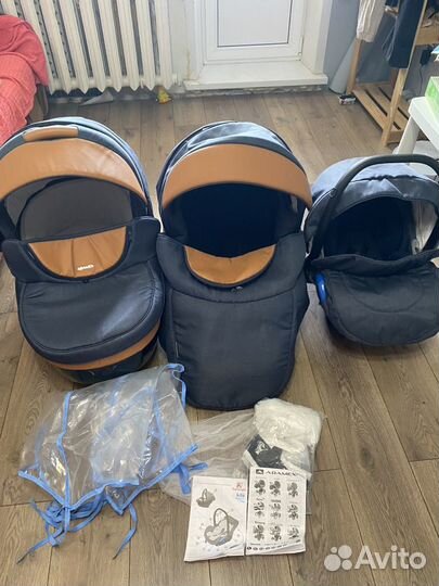 Коляска Adamex Monte carbon 3 в 1