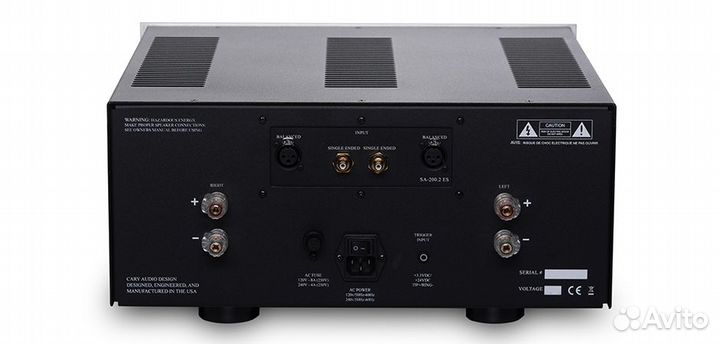 Усилитель мощности Cary Audio SA-200.2ES silver