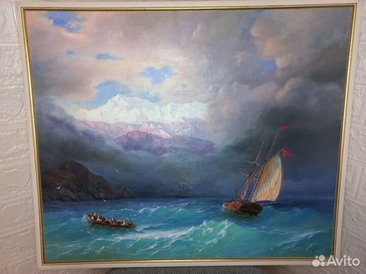 Копия с картины Айвазовского Бурное море