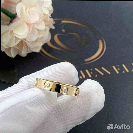 Обручальное кольцо Cartier Love, 8 брилл. 0,28ct