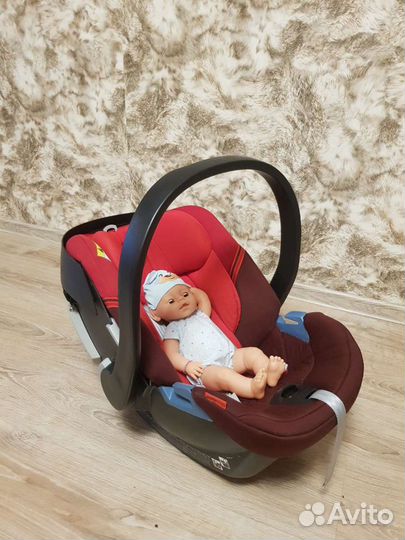Автолюлька cybex aton Q base 0+ с базой isofix