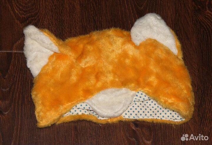 Маска шапка Лисичка