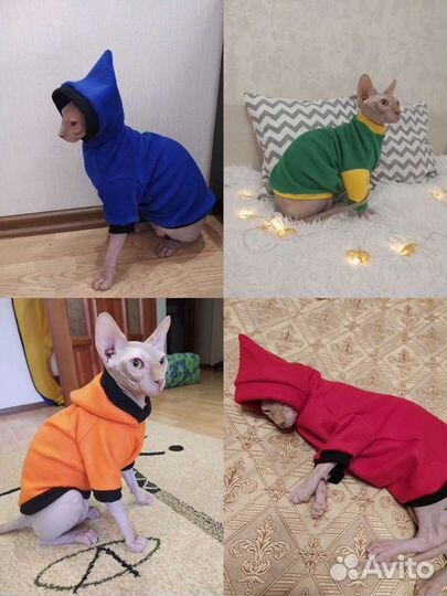 Кофточки для сфинкса (одежда для кошек)