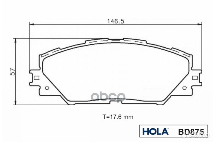 Тормозные колодки дисковые toyota Rav 4 III/IV