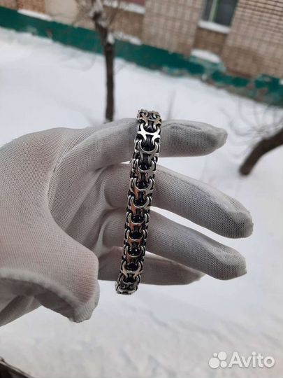 Серебряный браслет рамзес