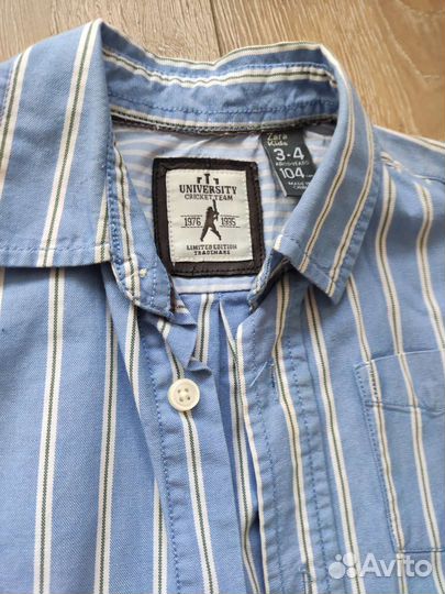 Фирменные вещи на мальчика, джинсы, рубашка 104р