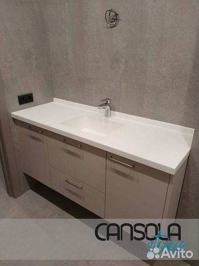 Столешница из искусственного камня для ванной