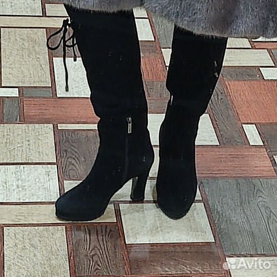 Ботильоны чулки черные 38