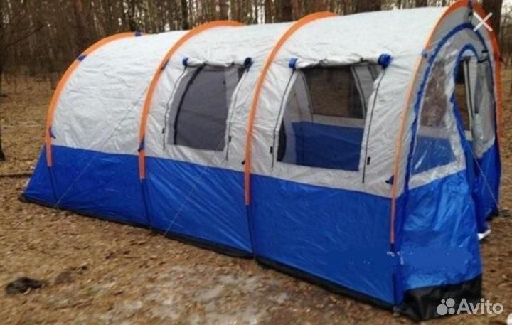 Палатка ангар 4-хместная с двойным тамбуром lanyu