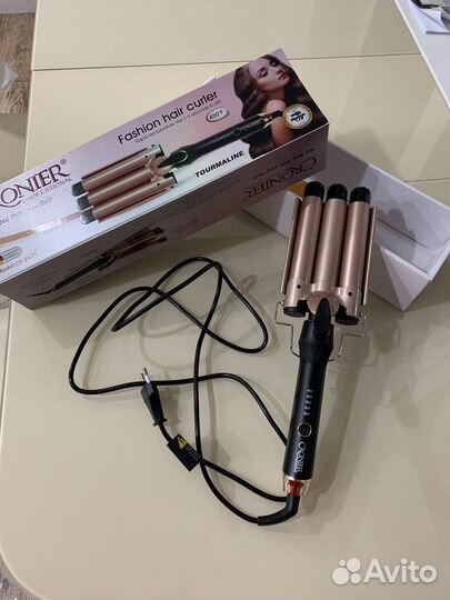Плойка тройная для волос