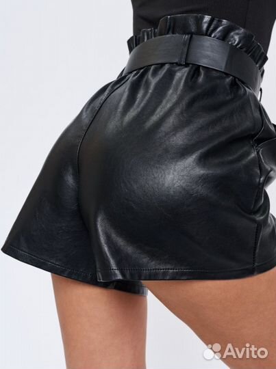Шорты женские кожаные