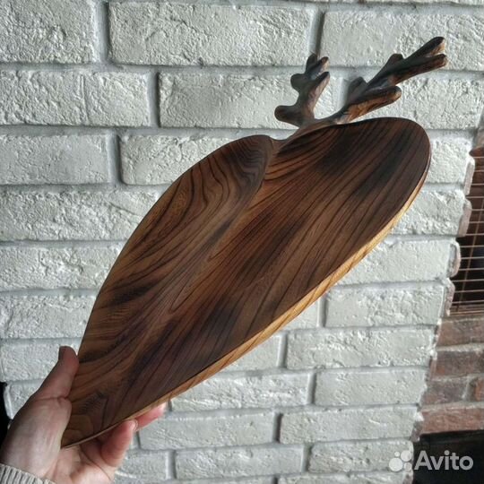 Блюдо из дерева вяз