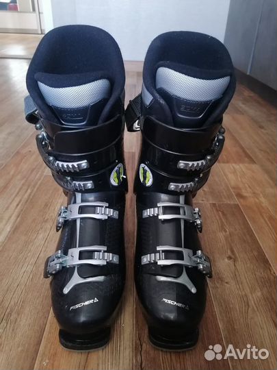 Горные лыжи Volkl+ботинки Fischer размер 28,5