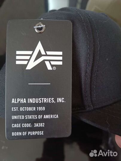 Кепка бейсболка Alpha Industries