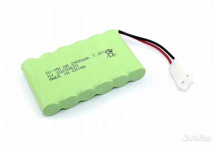 Акб Ni-Mh 7.2V 2400 mAh AA Flatpack разъем KET-2P