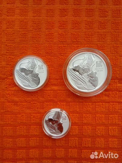 Австралия 1 доллар 2020г. Лунар 3 Год Мыши