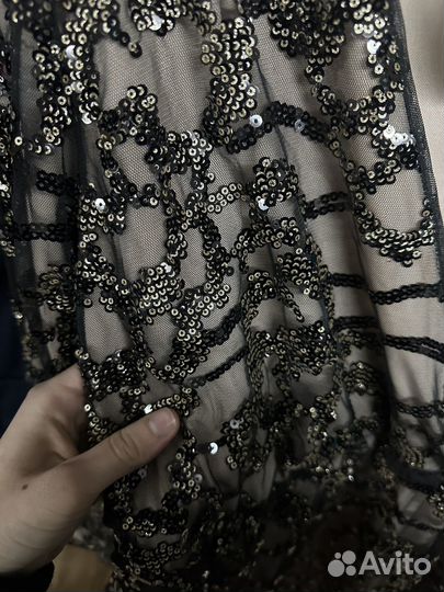 Платье в пайетках boohoo 48/50