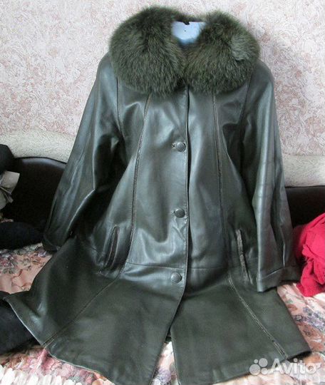 Кожаное пальто