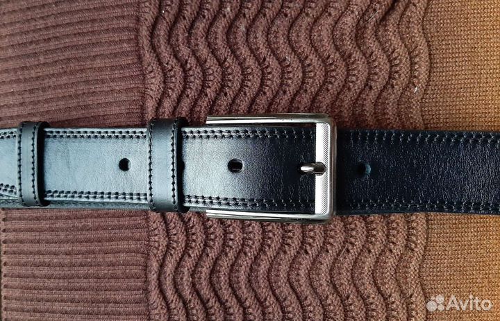 Ремень мужской кожаный, триммер новый